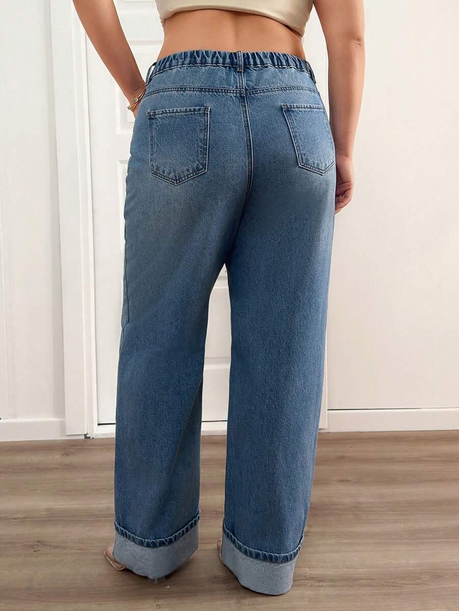 SHEIN NIEBIESKIE SPODNIE JEANS S09__46