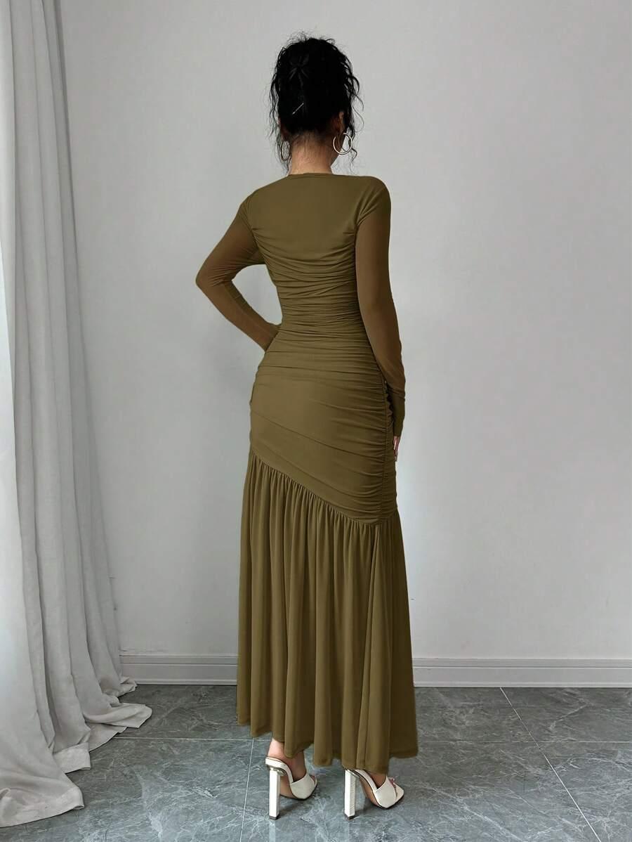 FIRERIE ZIELONA MAXI SUKIENKA S06__L