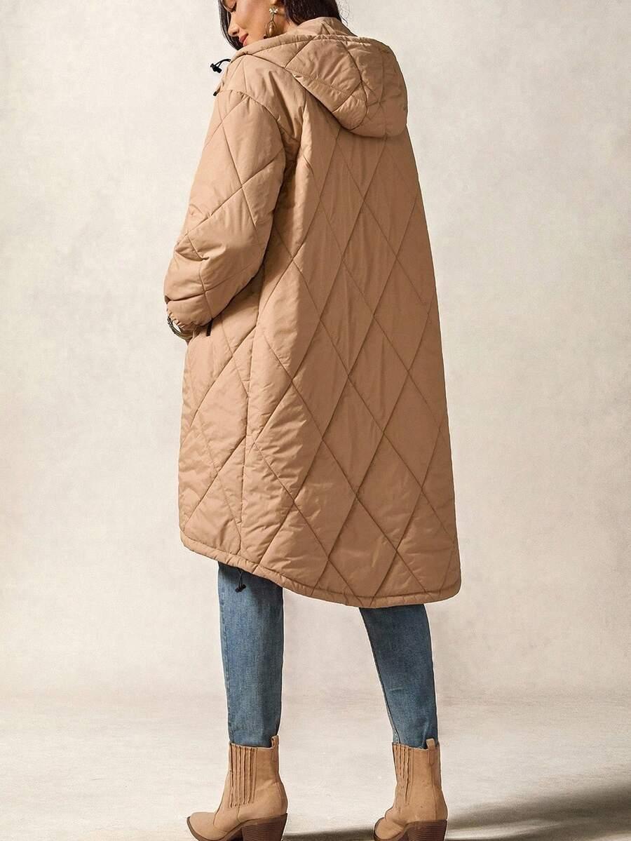 BOHO MAMA BRĄZOWA KURTKA CIĄŻOWA W01__L