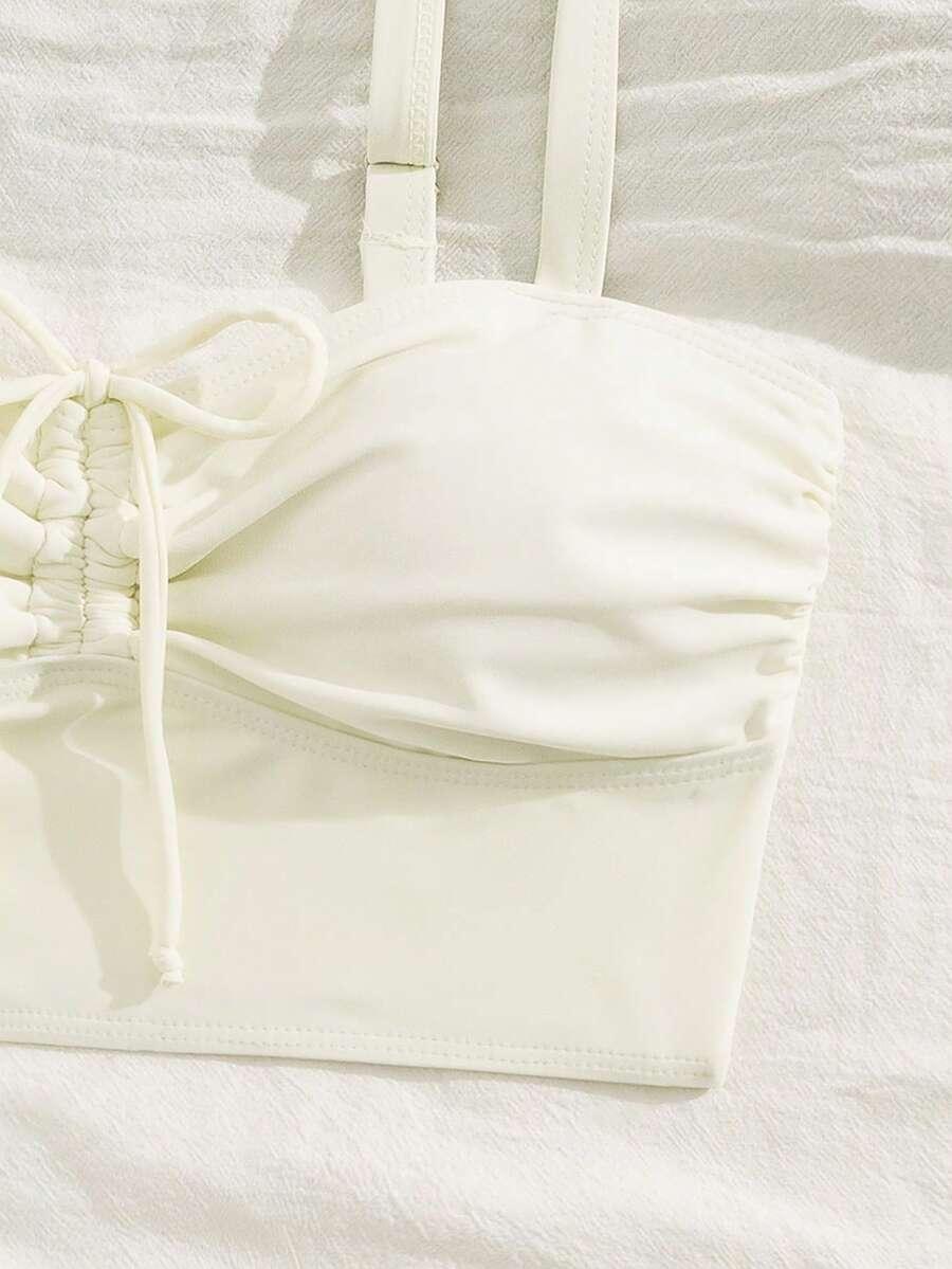 SHEIN DWUCZĘŚCIOWY STRÓJ KĄPIELOWY SPÓDNICA KOMPLET S09__M