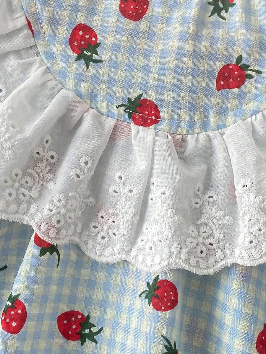 SHEIN KOMPLET SPODNIE BLUZKA WZÓR TRUSKAWKI S06__74/80