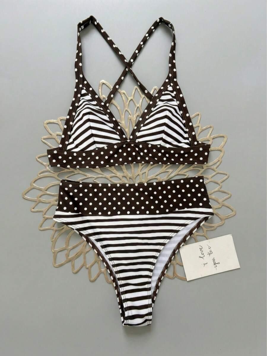SHEIN DWUCZĘŚCIOWY STRÓJ KĄPIELOWY S09__L