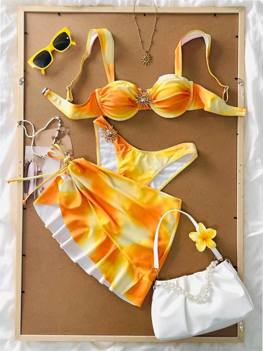 SHEIN KOMPLET STRÓJ KĄPIELOWY S09__S