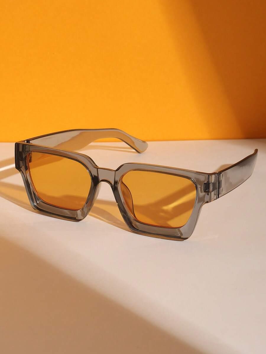 SHEIN OKULARY PRZECIWSŁONECZNE SZARE OPRAWKI S07