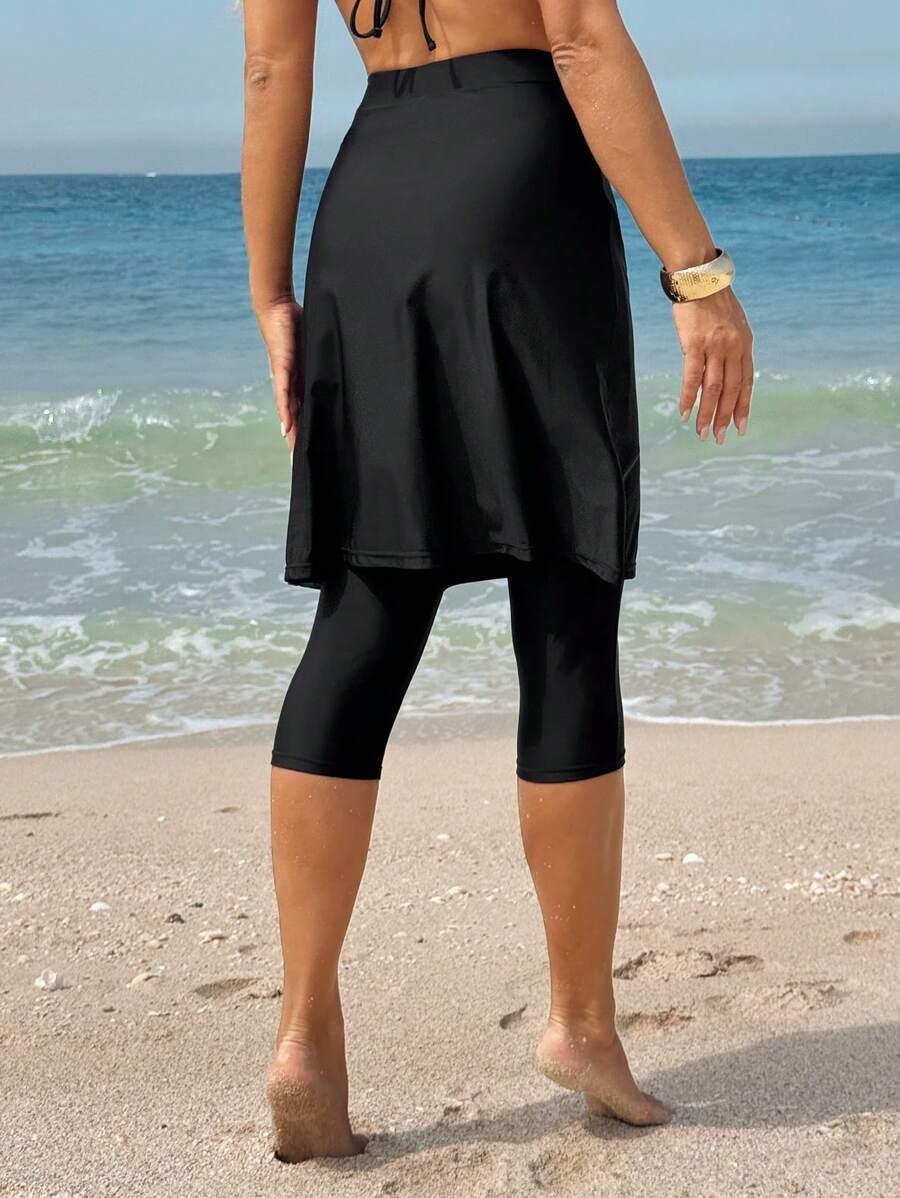 SHEIN CZARNY DÓŁ OD KOSTIUMU KĄPIELOWEGO S09__M