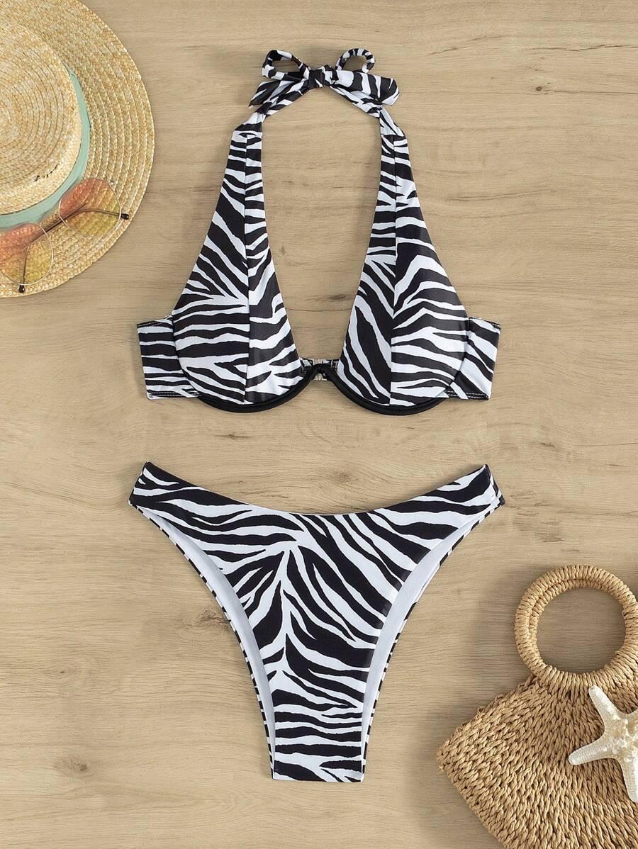 SWIM SXY DWUCZĘŚCIOWY STRÓJ KĄPIELOWY ANIMAL PRINT S09__XL