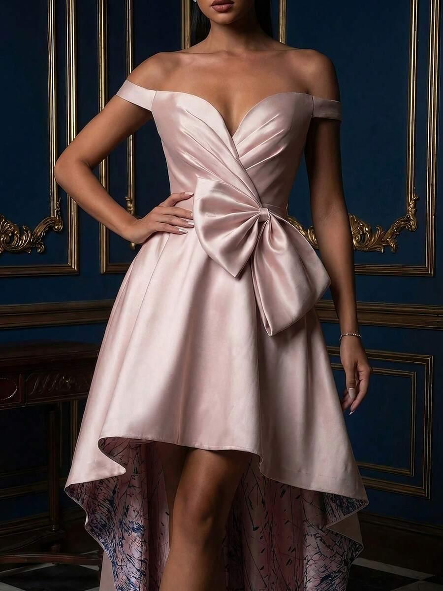 SHEIN ASYMETRYCZNA MAXI SUKIENKA S06__L