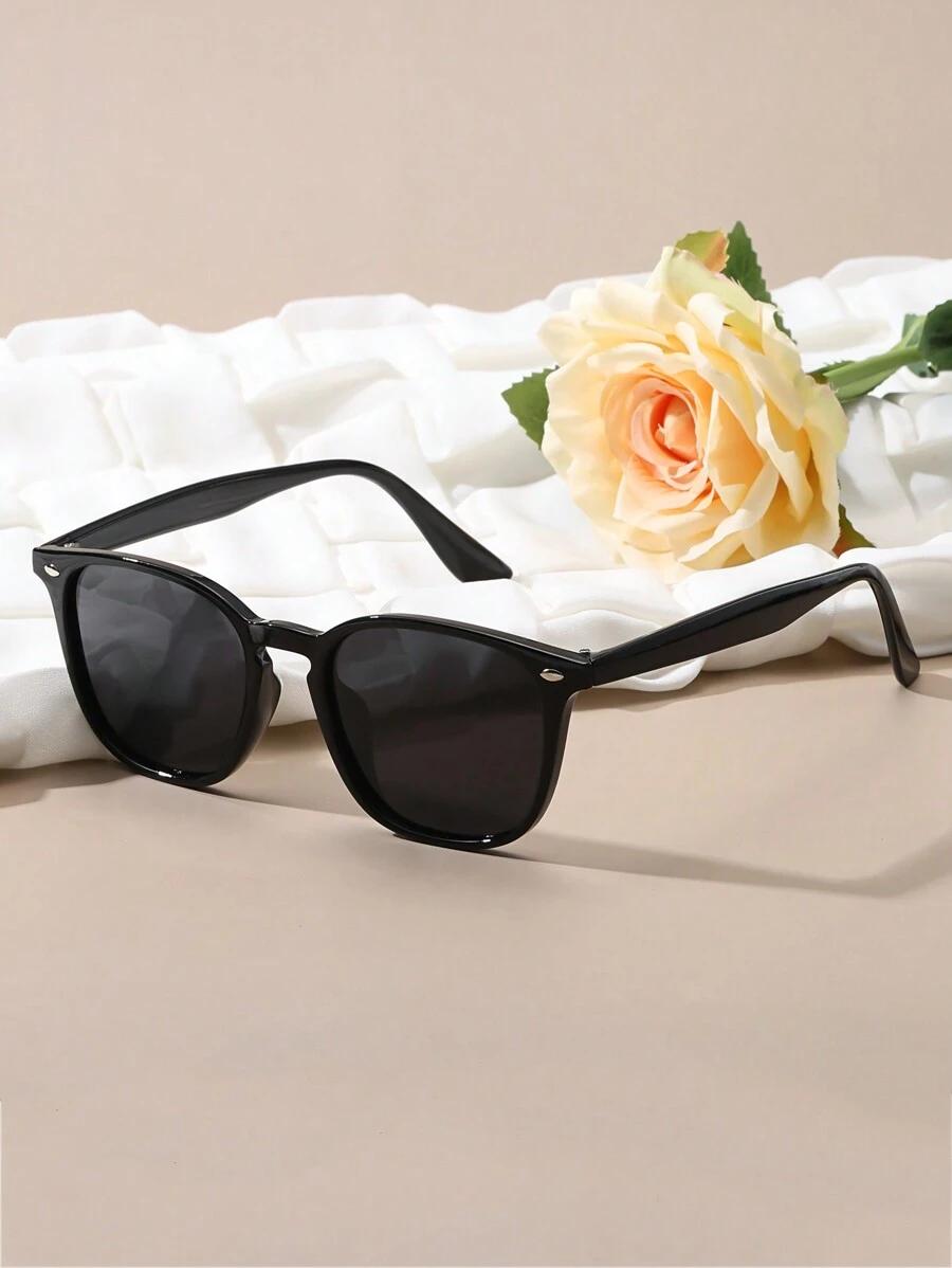 SHEIN CZARNE OKULARY PRZECIWSŁONECZNE S07