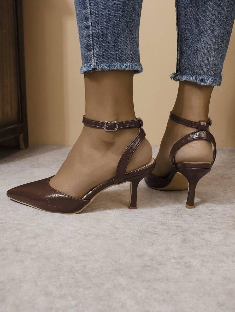 SHEIN BRĄZOWE CZÓŁENKA NA OBCASIE S06__39