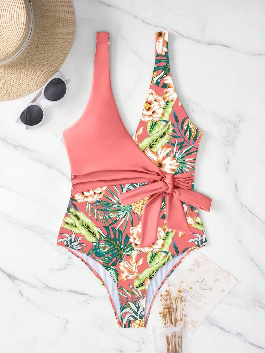 SHEIN JEDNOCZĘŚCIOWY STRÓJ KĄPIELOWY WZÓR S09__XL