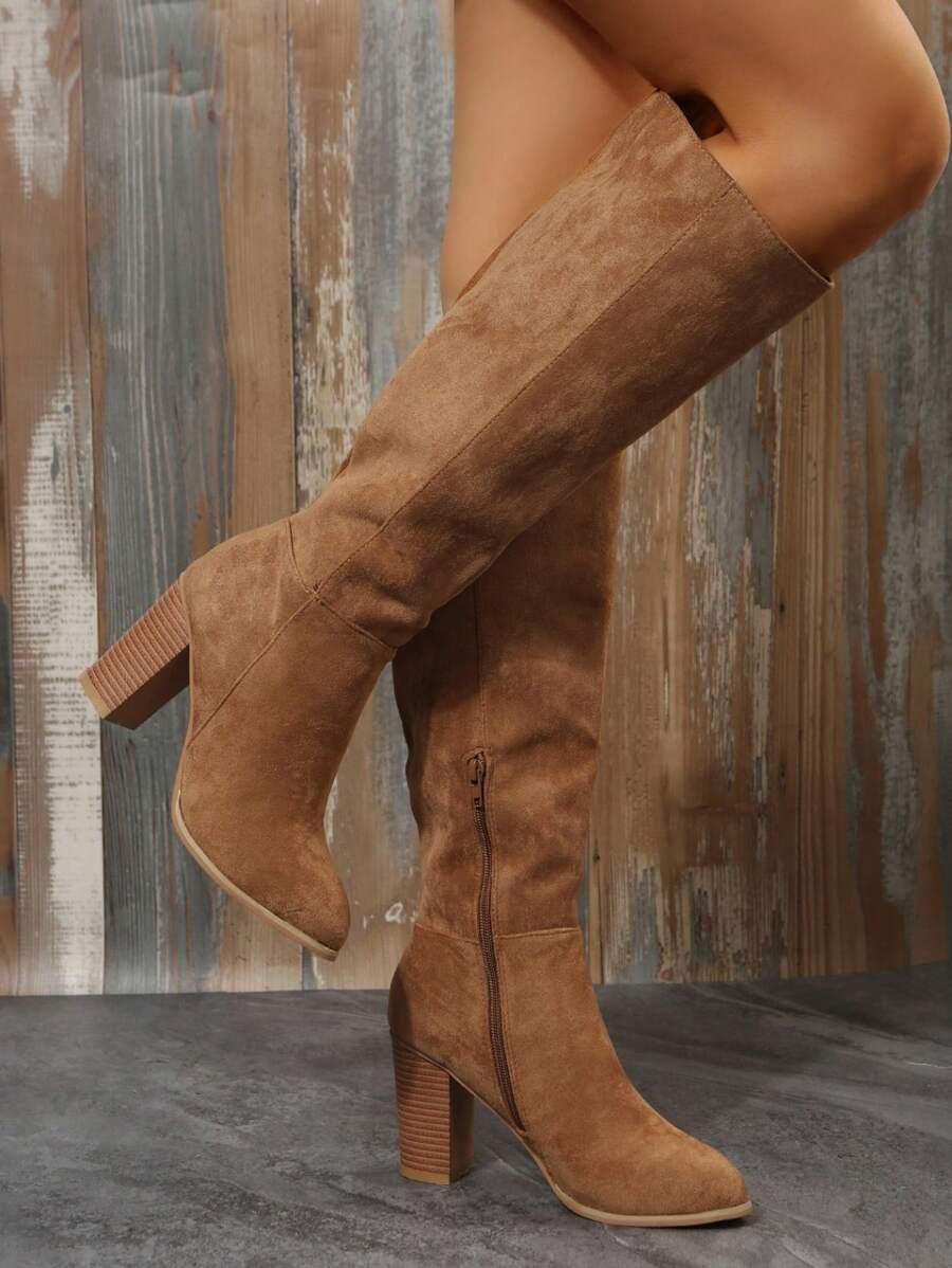 SHEIN BRĄZOWE KOZAKI OBCAS W01__40,5
