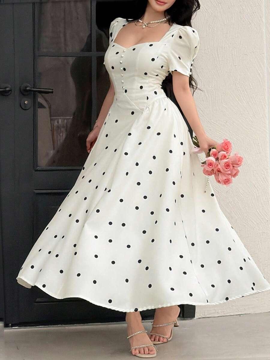 SHEIN BIAŁA MAXI SUKIENKA S09__M