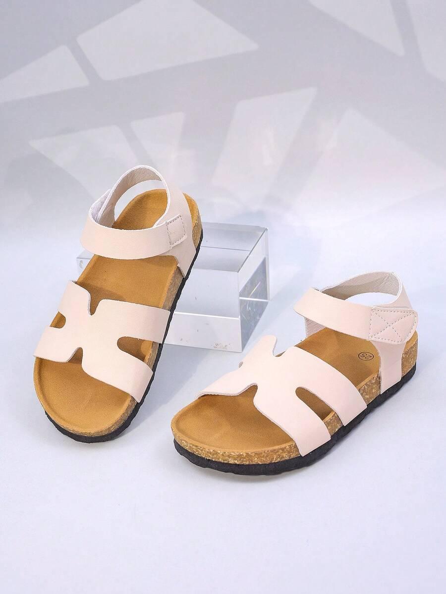 SHEIN BEŻOWE SANDAŁY RZEPY S06__29