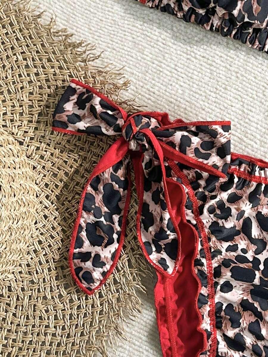 SOLEIA DWUCZĘŚCIOWY STRÓJ KĄPIELOWY ANIMAL PRINT KONTRAST S09__46