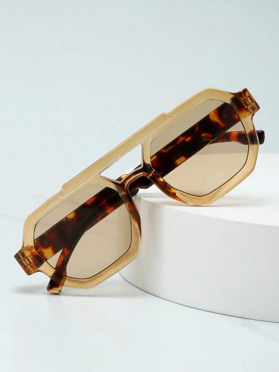 SHEIN OKULARY PRZECIWSŁONECZNE ANIMAL PRINT S07