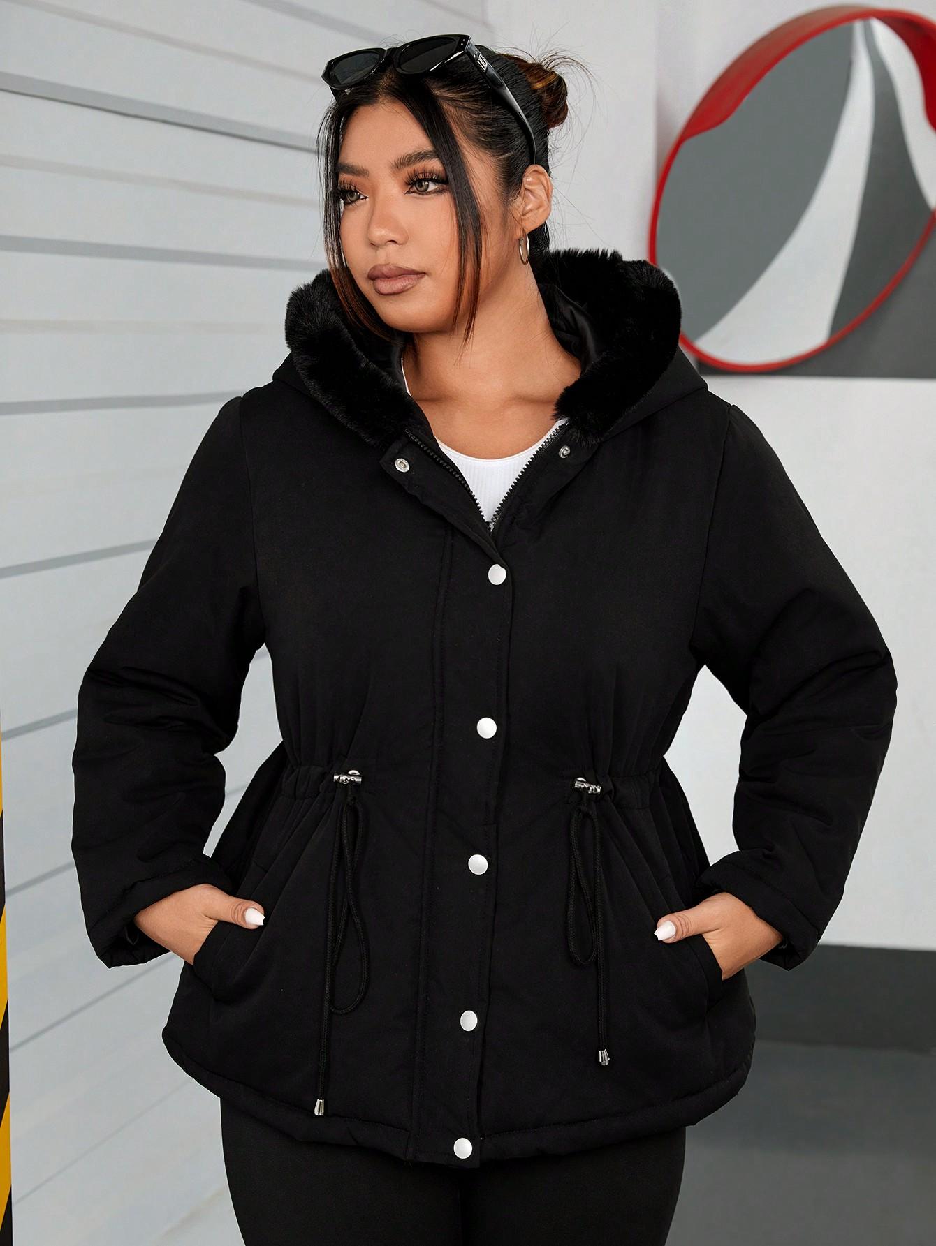 SHEIN CZARNA KURTKA KAPTUR W01__46