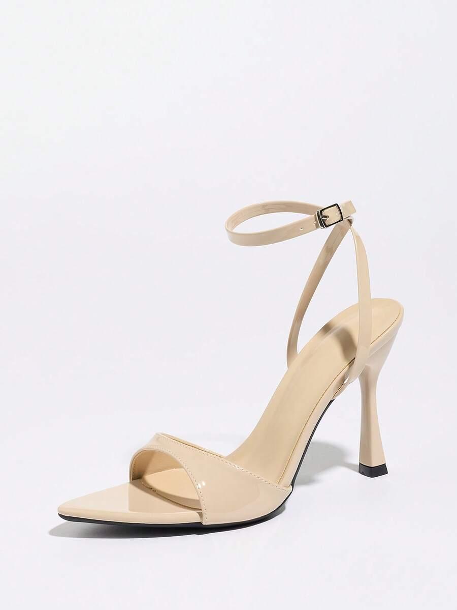 SHEIN BEŻOWE SANDAŁY OBCAS S06__38