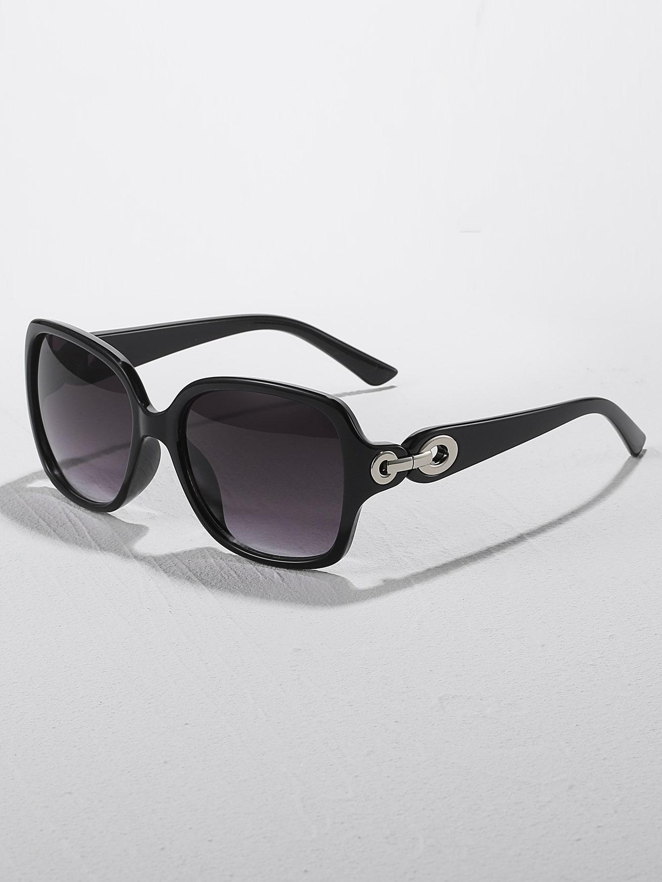 SHEIN CZARNE OKULARY PRZECIWSŁONECZNE S07