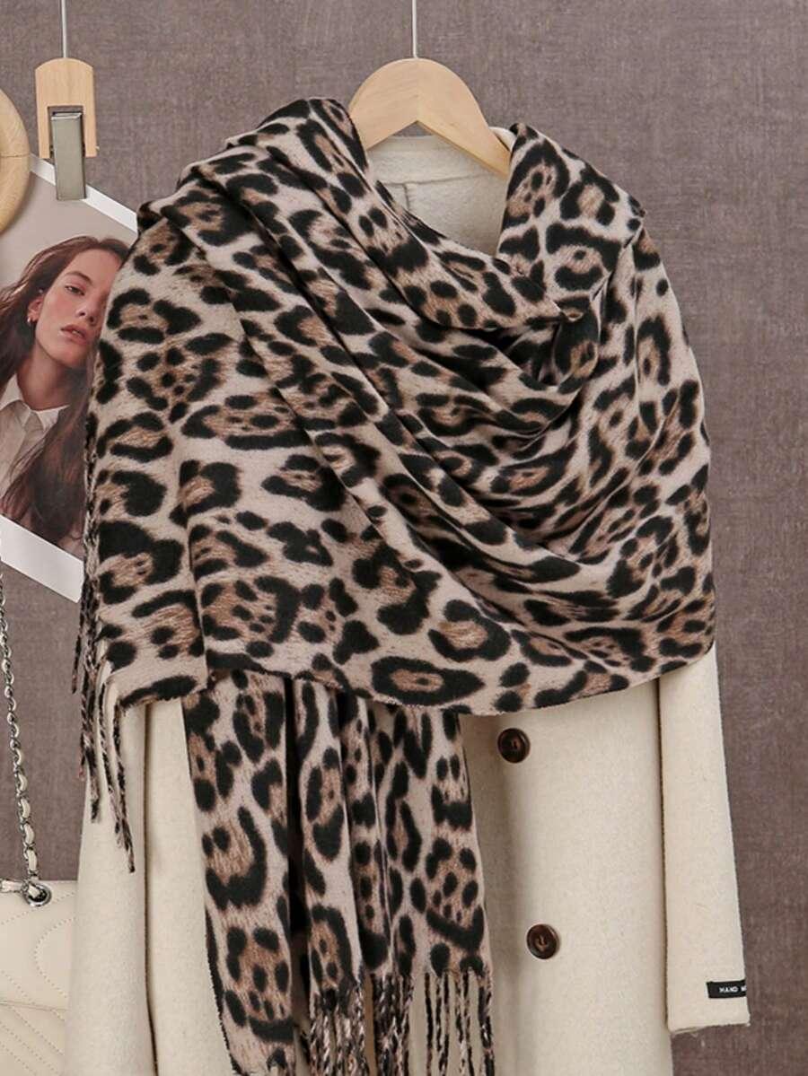 SHEIN SZALIK WZÓR FRĘDZLE W01__70X180CM