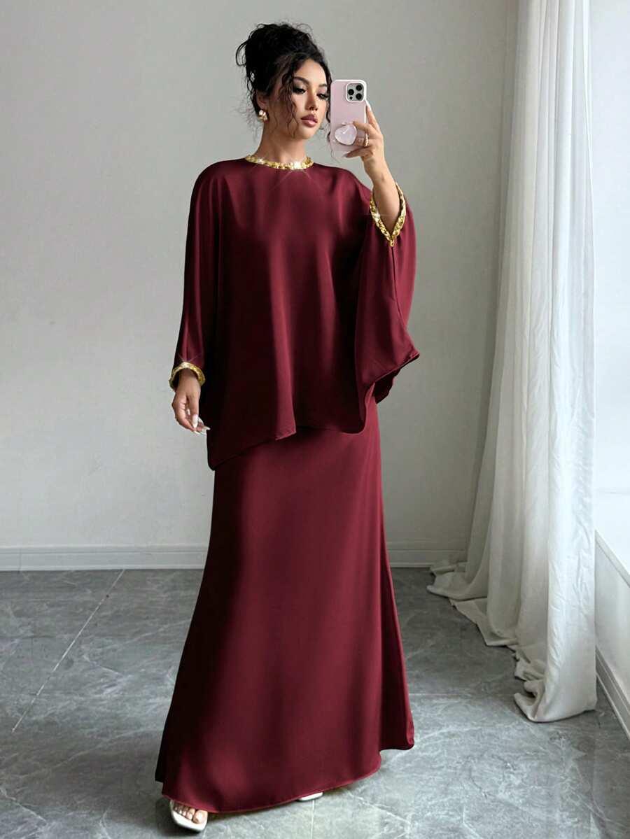 SHEIN BLUZKA SPÓDNICA KOMPLET S06__S