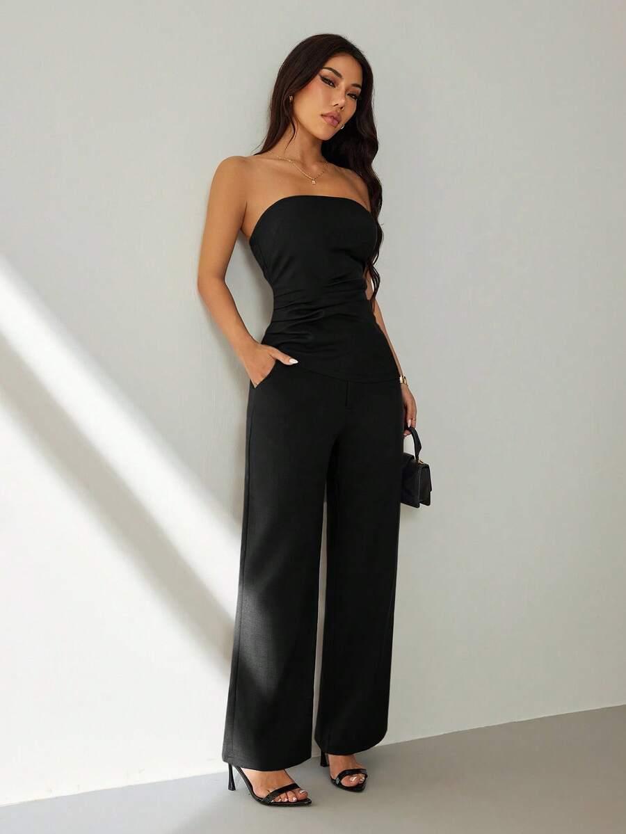 SHEIN TOP SPODNIE KOMPLET S06__S