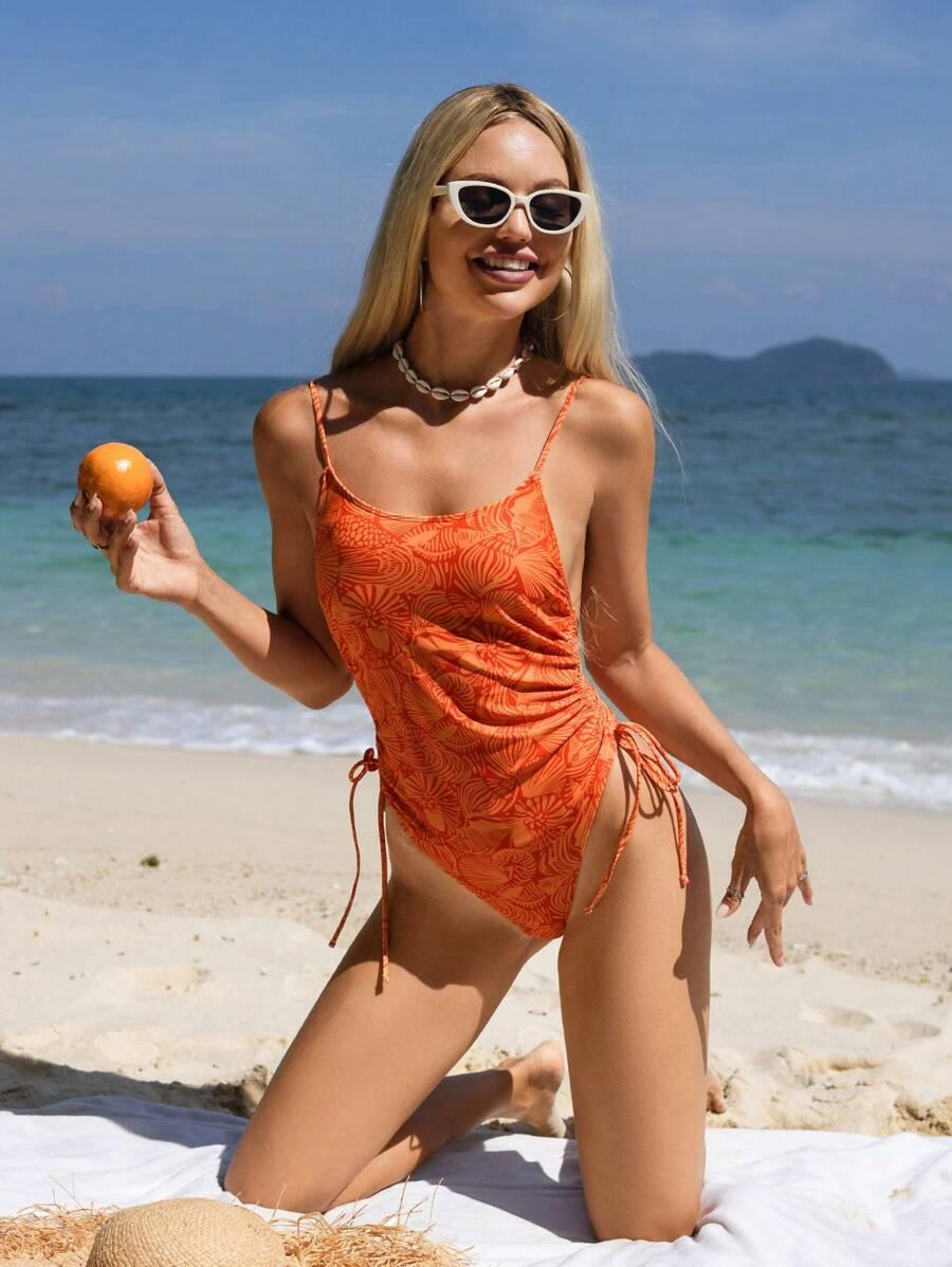 SWIM MOD POMARAŃCZOWY JEDNOCZĘŚCIOWY STRÓJ KĄPIELOWY S09__L