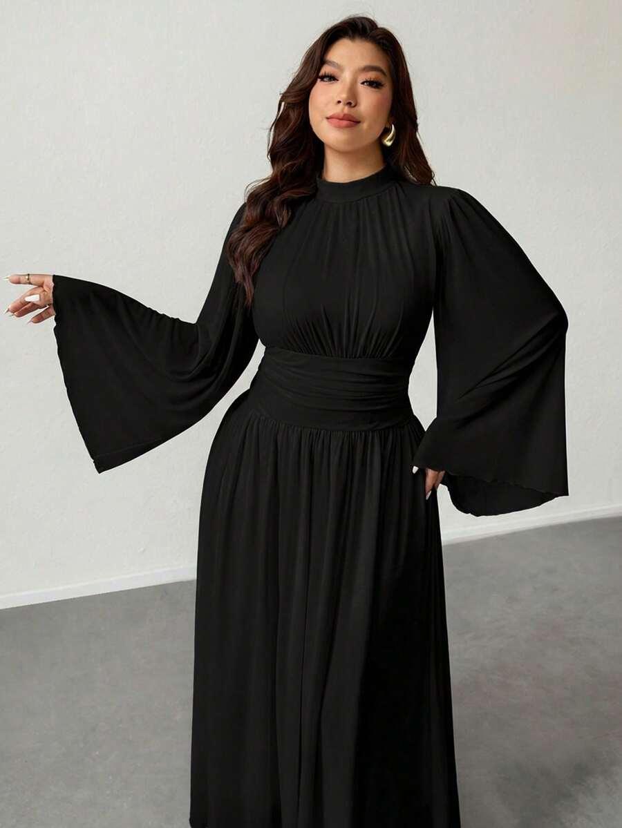SHEIN CZARNA MAXI SUKIENKA S06__46