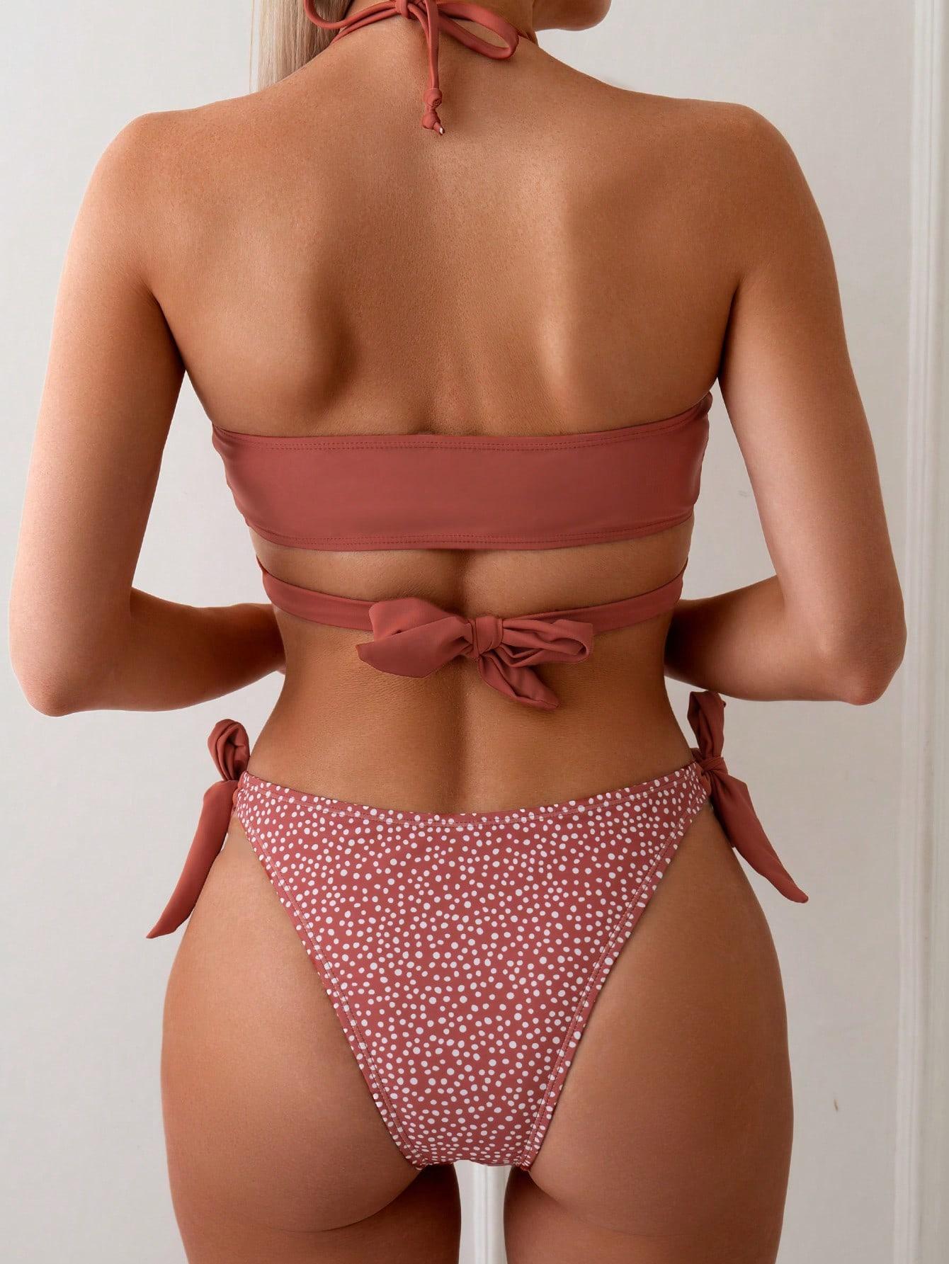 SHEIN DWUCZĘŚCIOWY STRÓJ KĄPIELOWY S09__M
