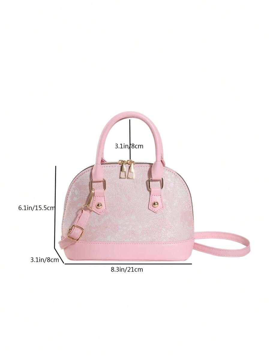 SHEIN RÓŻOWA TOREBKA WZÓR S07__21X15,5