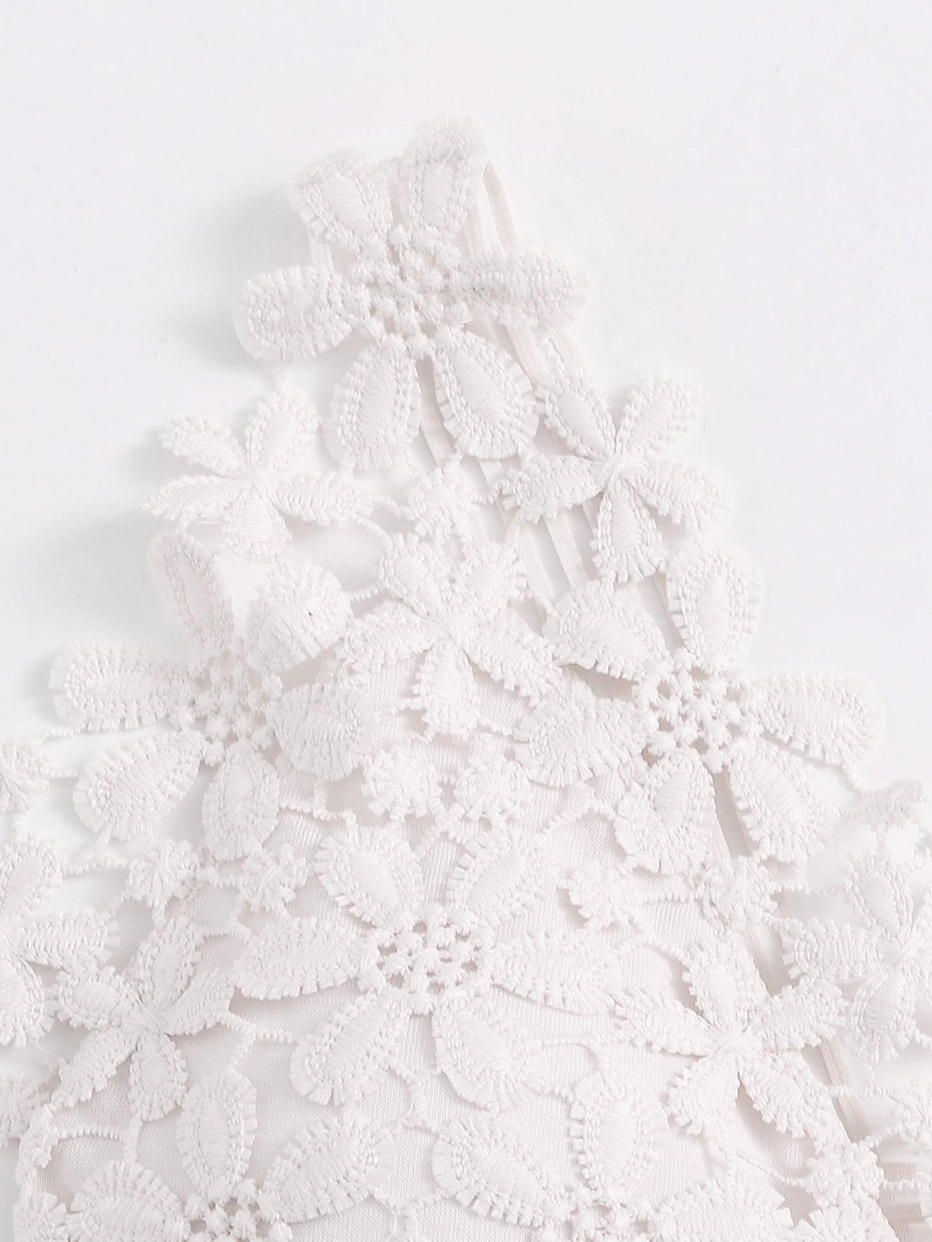 SHEIN BIAŁY BIUSTONOSZ KWIATY S09__M