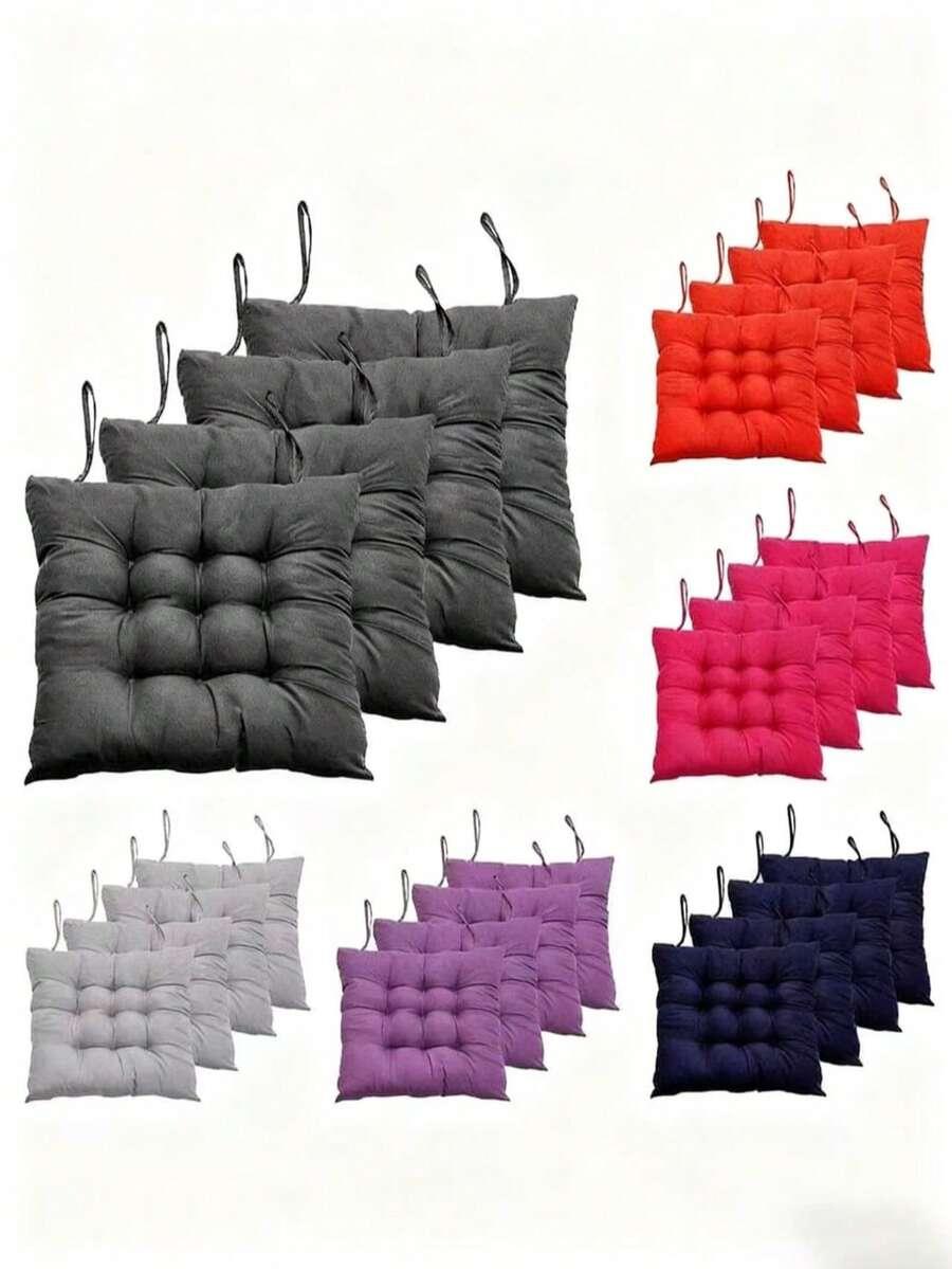 SHEIN SZARA PODUSZKA NA KRZESŁO 4-PACK S07__36X36CM