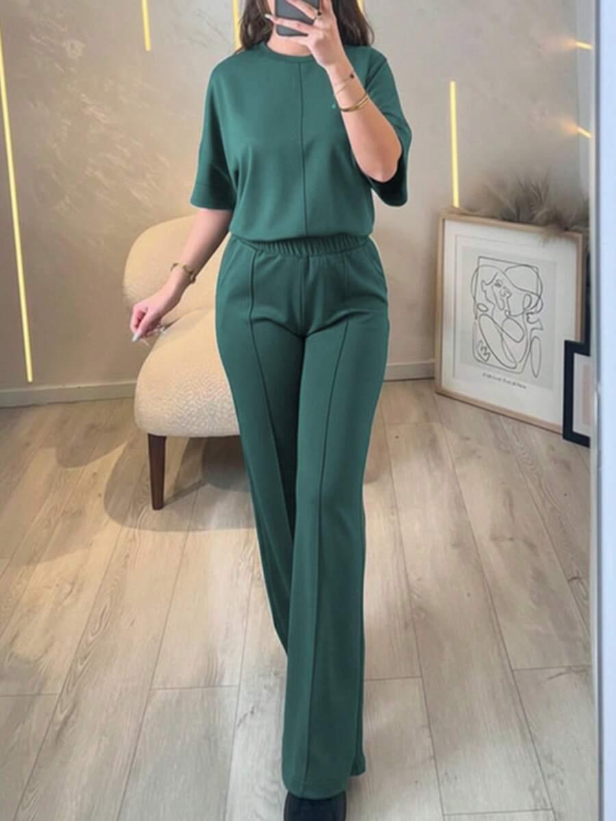 SHEIN DWUCZĘŚCIOWY KOMPLET SPODNIE BLUZKA S06__XL
