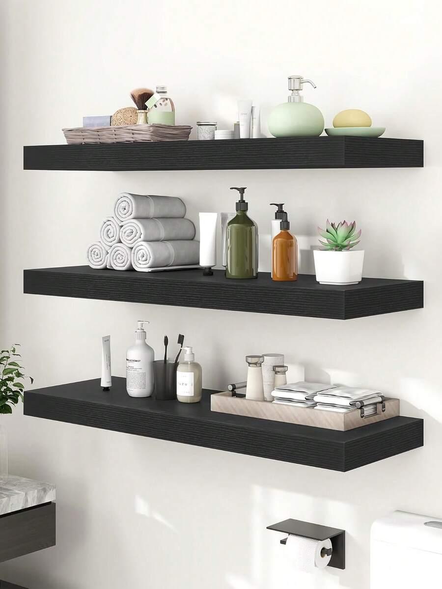SHEIN CZARNA PÓŁKA ŚCIENNA S07__14X40