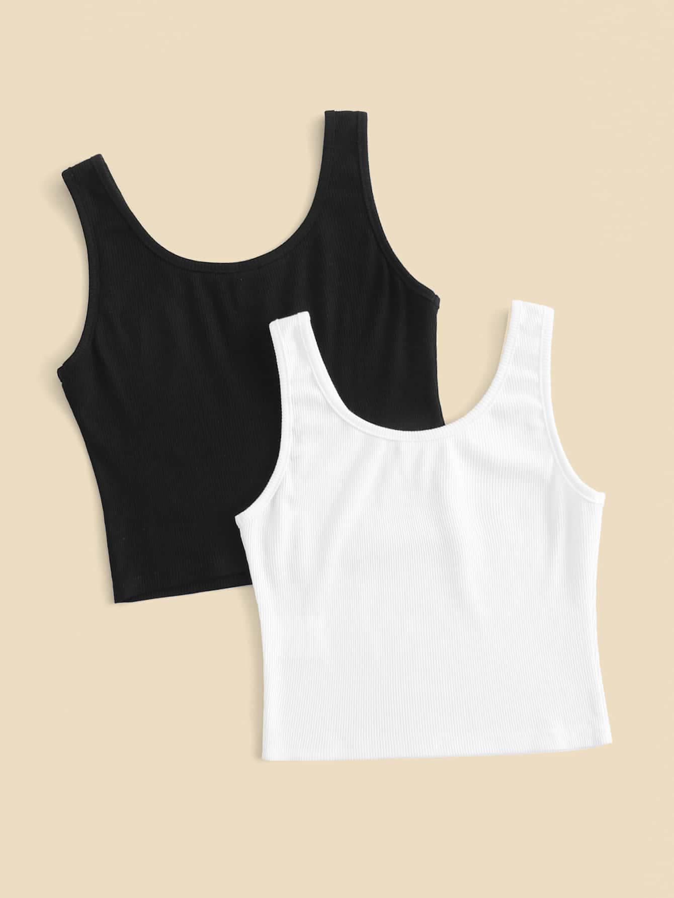 SHEIN TOP PRĄŻKI 2-PACK 134-140