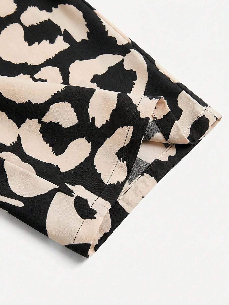 SHEIN KOMBINEZON ZWIERZĘCY PRINT PASEK S06__134-140