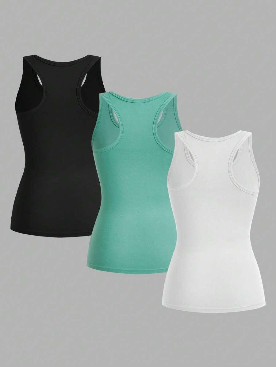 SHEIN TOP SPORTOWY 3-PACK S06__L