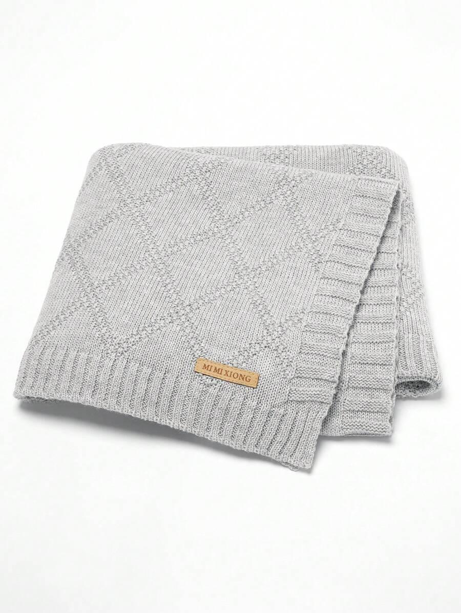 SHEIN NIEBIESKI KOCYK WZÓR ROMBY W01__70X90