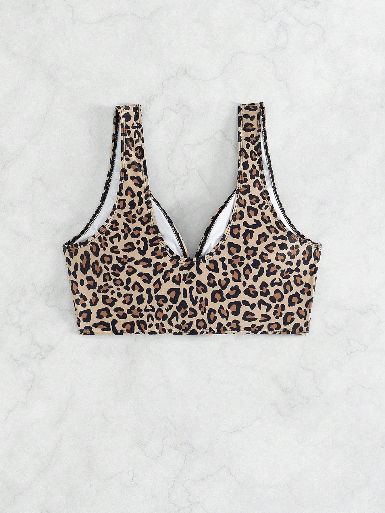 SHEIN GÓRA OD BIKINI ANIMAL PRINT S09__M