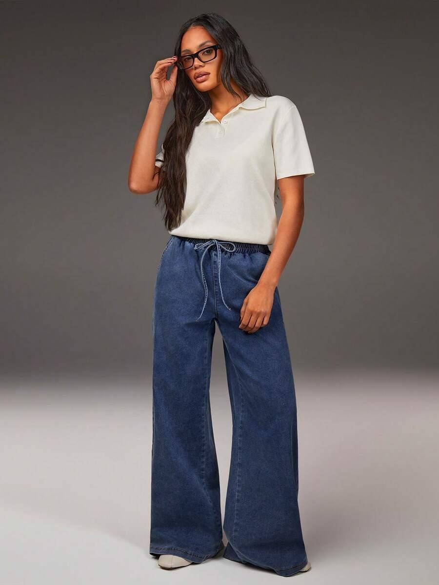 SHEIN NIEBIESKIE SPODNIE JEANS S06__M