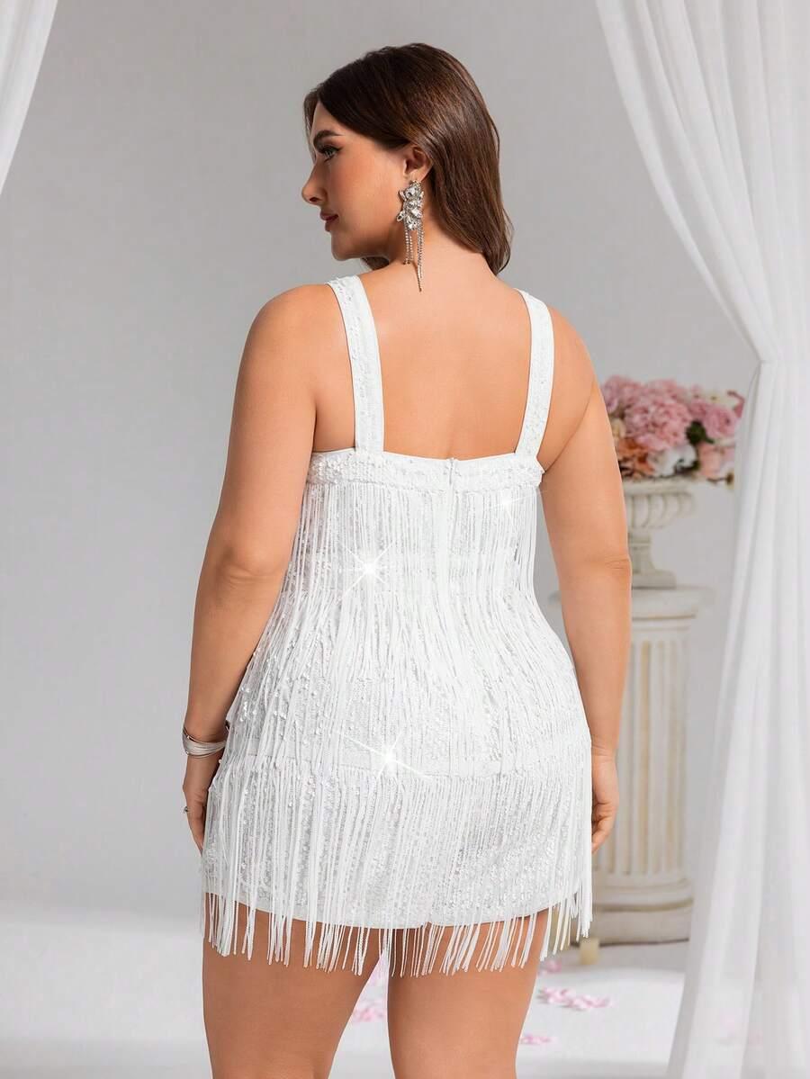 SHEIN BIAŁY KOMBINEZON CEKINY S06__46