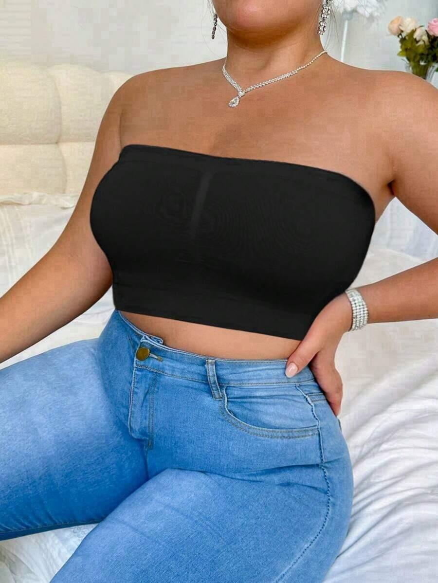SHEIN CZARNY BIUSTONOSZ BEZ RAMIĄCZEK S06__54