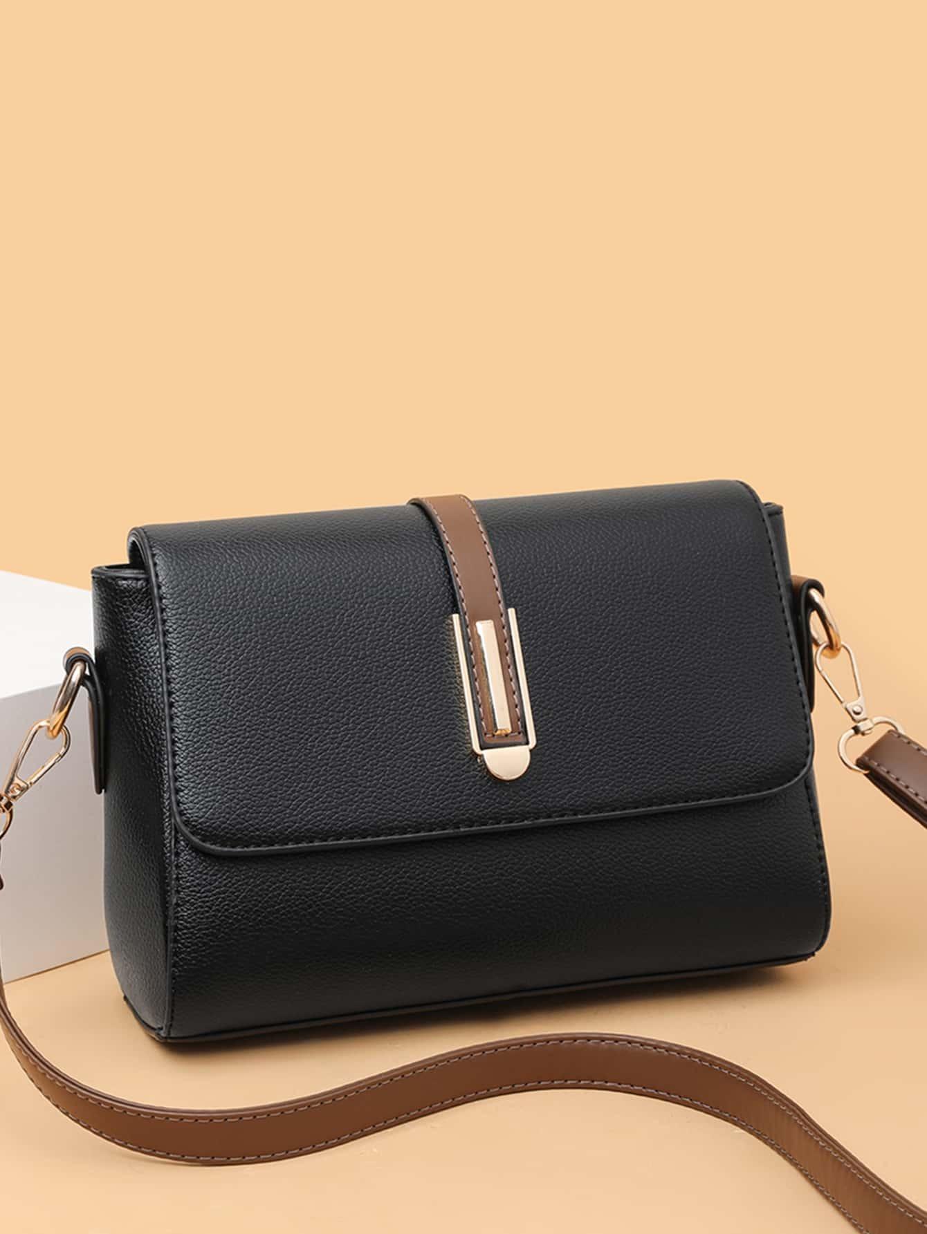 SHEIN CZARNA TOREBKA IMITACJA SKÓRY S07__22X16