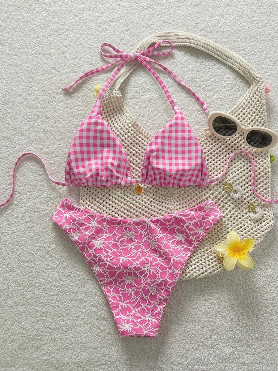 SHEIN DWUCZĘŚCIOWY STRÓJ KĄPIELOWY S09__S