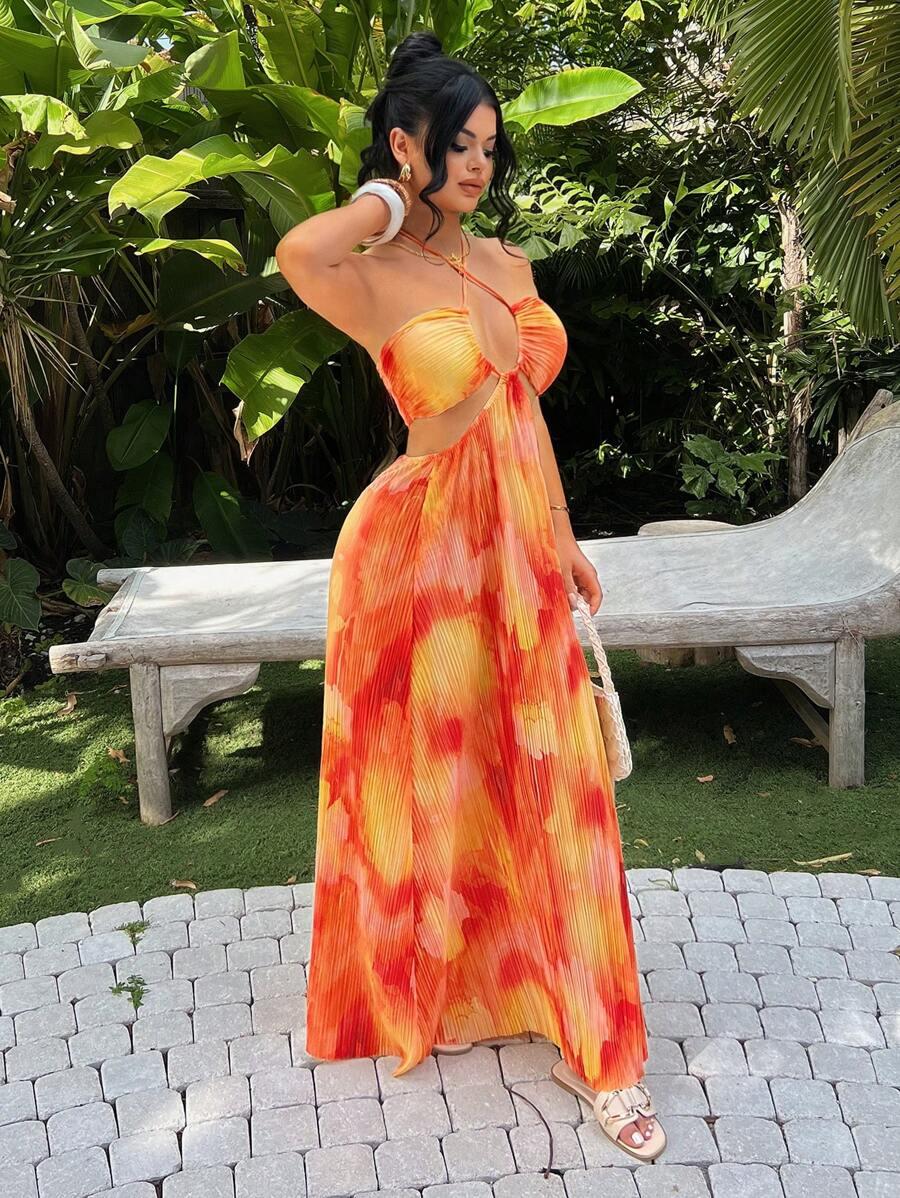 SHEIN MAXI SUKIENKA WIĄZANIE S09__XS