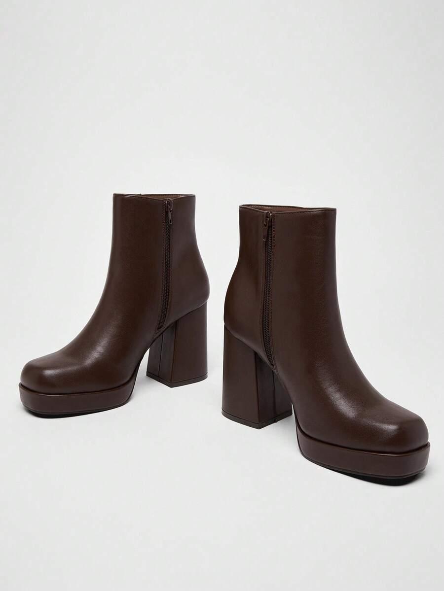 SHEIN BRĄZOWE BOTKI OBCAS W01__41