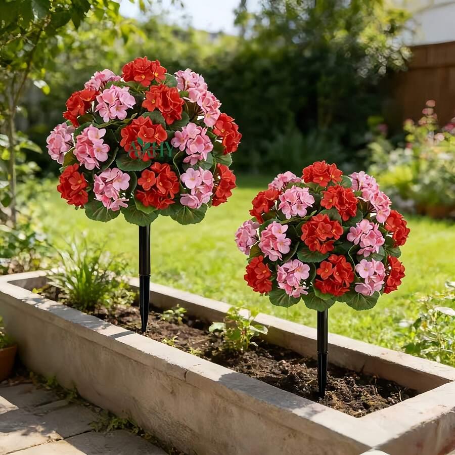 SHEIN BUKIET SZTUCZNYCH KWIATÓW 2-PACK S07__45CM