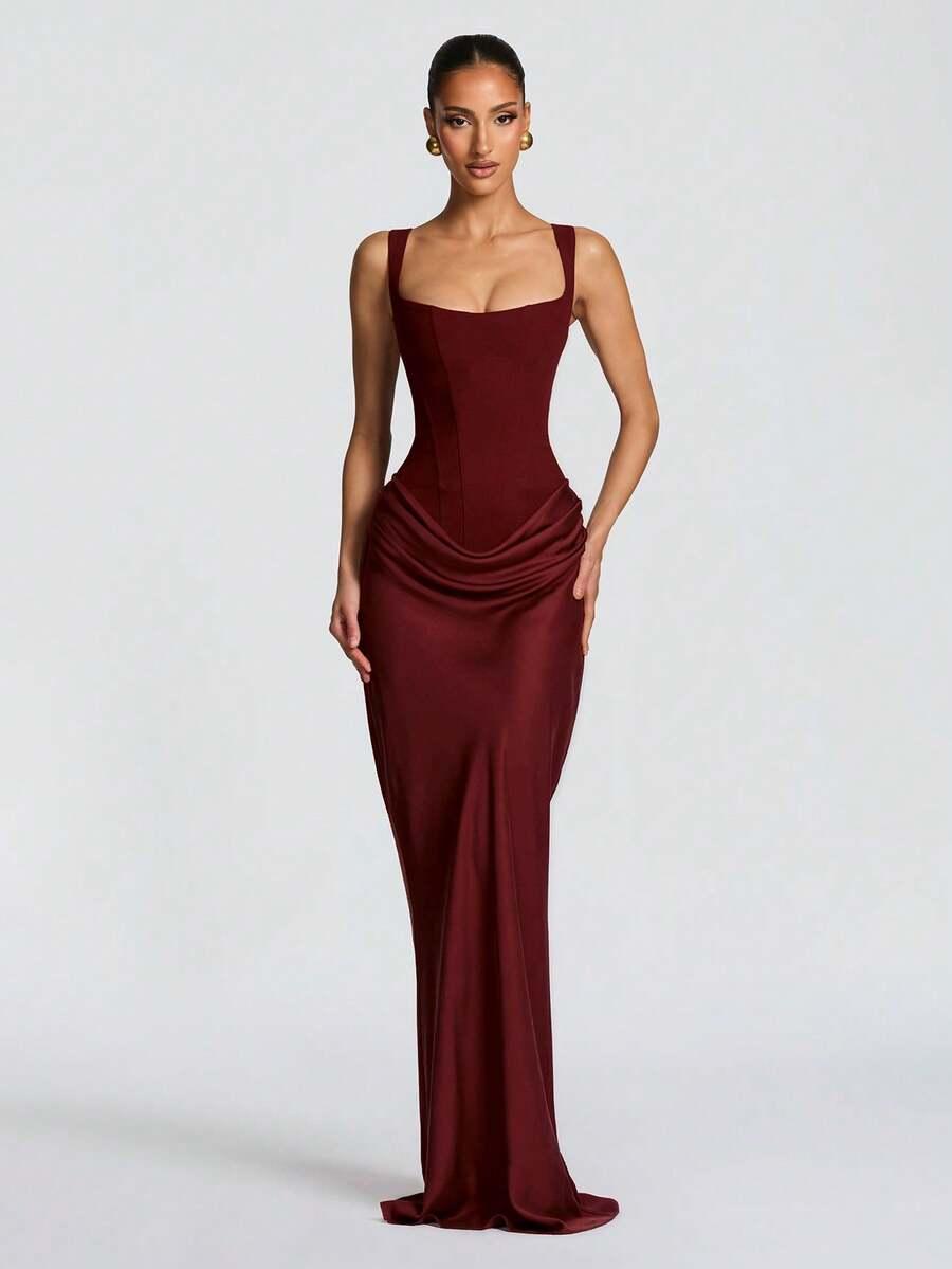 SHEIN SUKIENKA NA RAMIĄCZKACH S06__XS