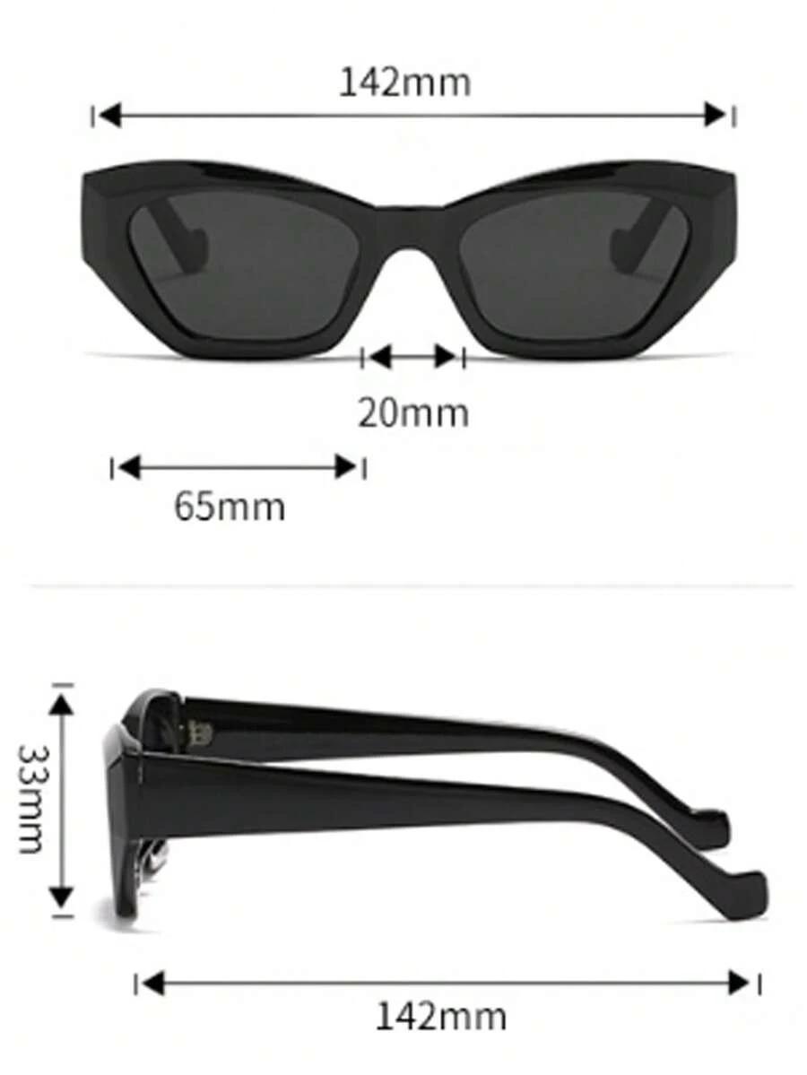 SHEIN CZARNE OKULARY PRZECIWSŁONECZNE S07