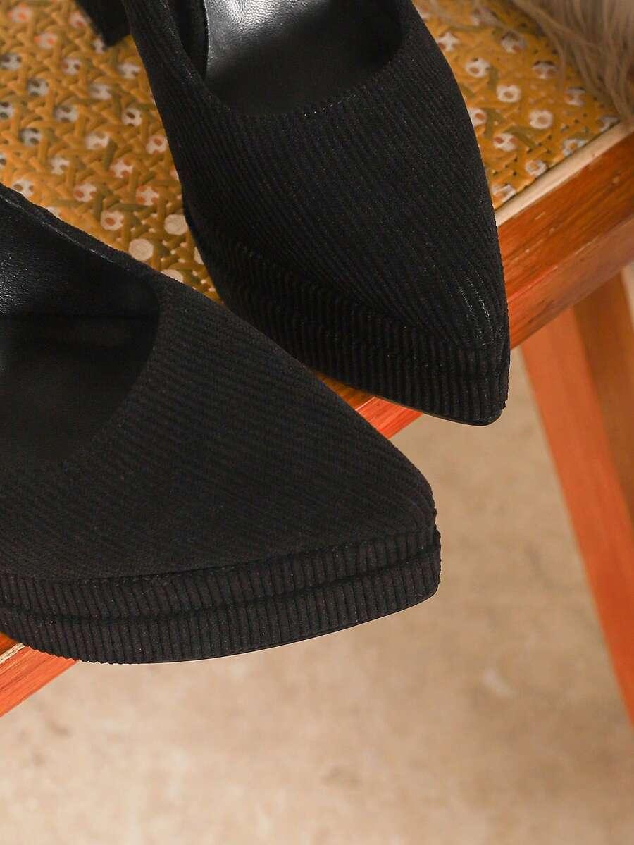 SHEIN CZARNE CZÓŁENKA OBCAS S06__40