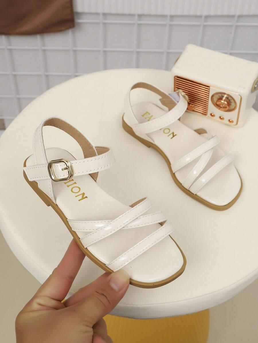 SHEIN KREMOWE SANDAŁY NA RZEPY PK01__33